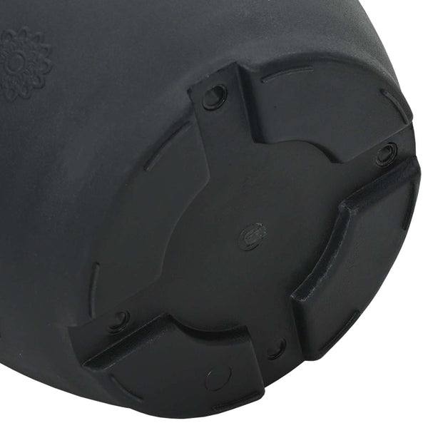 Blumentöpfe Schwarz 22 cm, 24er Set