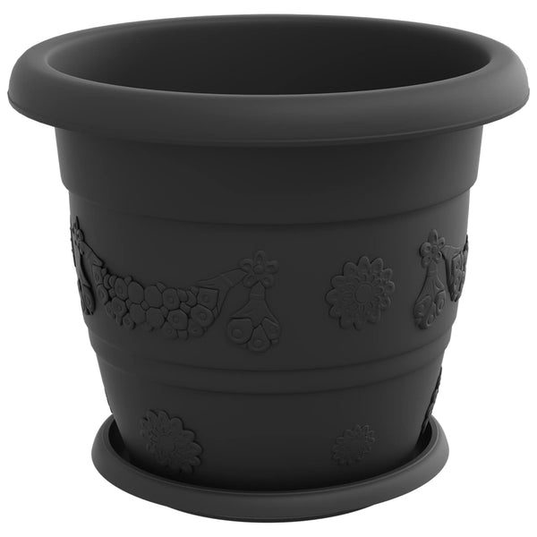 Blumentöpfe Schwarz 30x25cm, 24er Set