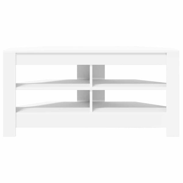 vidaXL Corner TV Cabinet White 102 x 40.5 x 45 cm Engineered Wood