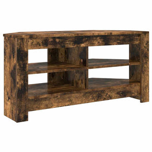 vidaXL Corner TV Cabinet Smoked Oak 102 x 40.5 x 45 cm Engineered Wood