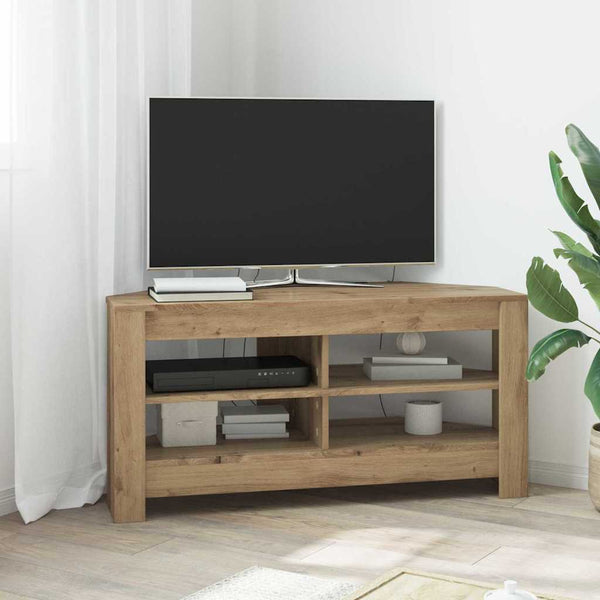 vidaXL Corner TV Cabinet Artisan Oak 102 x 40.5 x 45 cm Engineered Wood