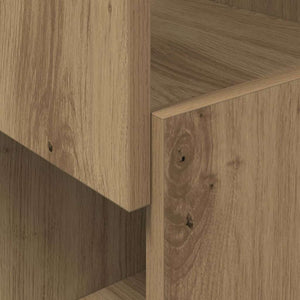 vidaXL Corner Wall Cabinet Artisan Oak 25.5x25x102cm Engineered Wood