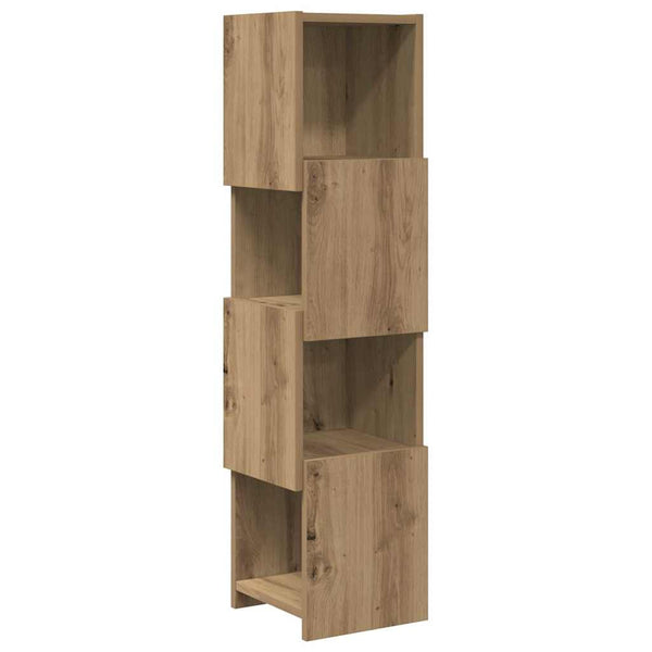 vidaXL Corner Wall Cabinet Artisan Oak 25.5x25x102cm Engineered Wood