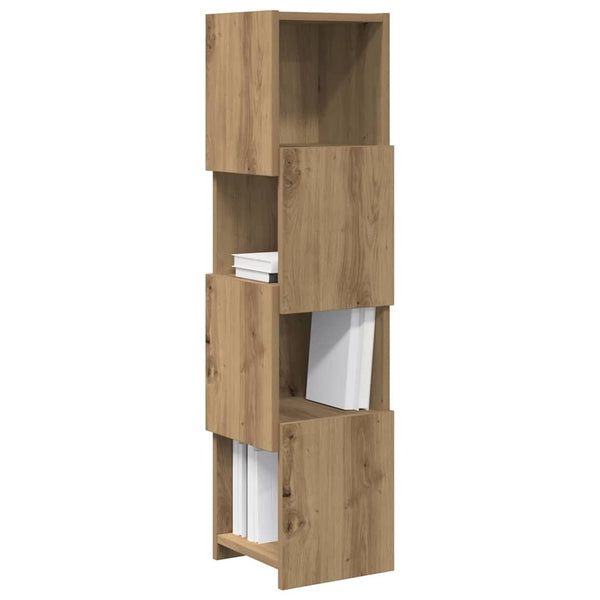 vidaXL Corner Wall Cabinet Artisan Oak 25.5x25x102cm Engineered Wood