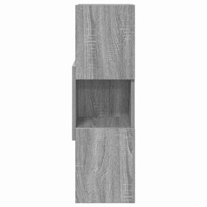 vidaXL Corner Cabinet Gray Sonoma 25.5x25x80cm Engineered Wood