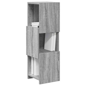 vidaXL Corner Cabinet Gray Sonoma 25.5x25x80cm Engineered Wood