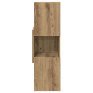 vidaXL Corner Cabinet Artisan Oak 25.5x25x80cm Engineered Wood