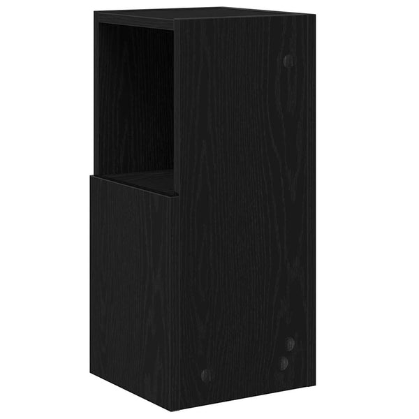 vidaXL Corner Cabinet Black Oak Look 25.5x25x55cm Engineered Wood