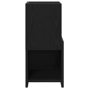 vidaXL Corner Cabinet Black Oak Look 25.5x25x55cm Engineered Wood