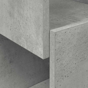vidaXL Corner Cabinet Concrete Grey 25.5x25x55 cm Engineered Wood