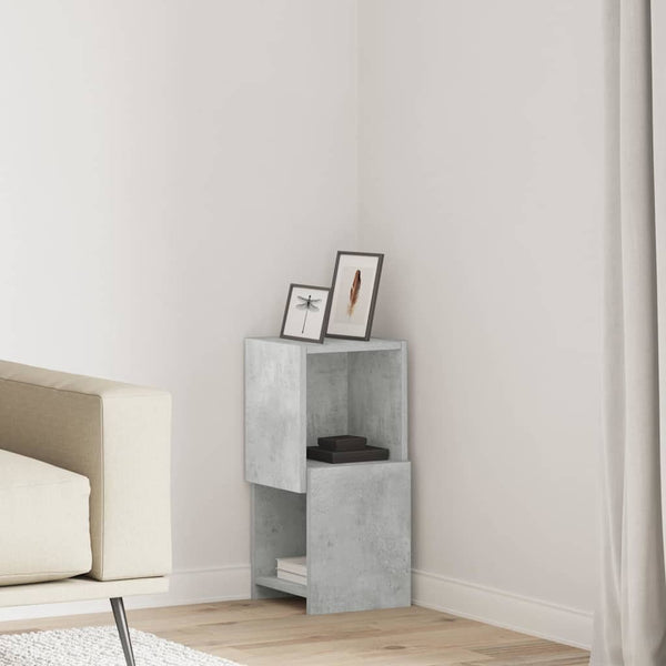vidaXL Corner Cabinet Concrete Grey 25.5x25x55 cm Engineered Wood