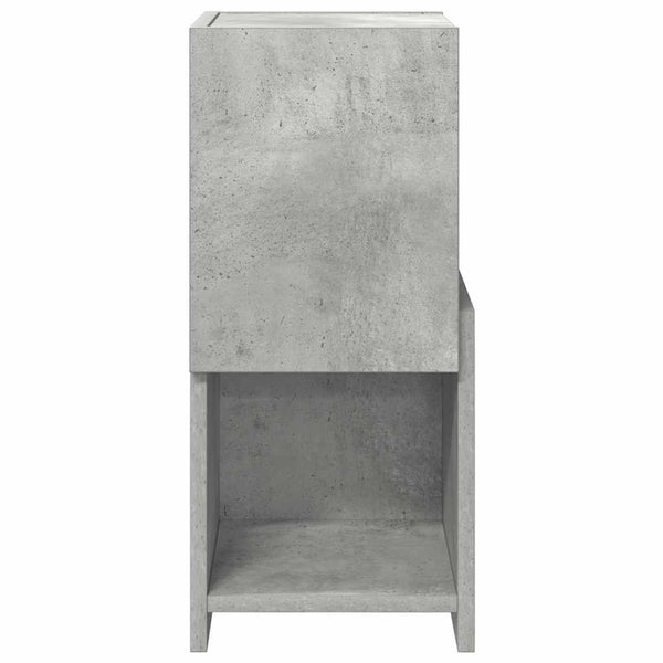 vidaXL Corner Cabinet Concrete Grey 25.5x25x55 cm Engineered Wood