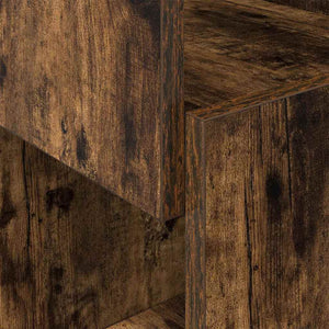 vidaXL Corner Cabinet Smoked Oak 25.5x25x55cm Engineered Wood