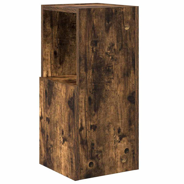 vidaXL Corner Cabinet Smoked Oak 25.5x25x55cm Engineered Wood