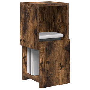 vidaXL Corner Cabinet Smoked Oak 25.5x25x55cm Engineered Wood