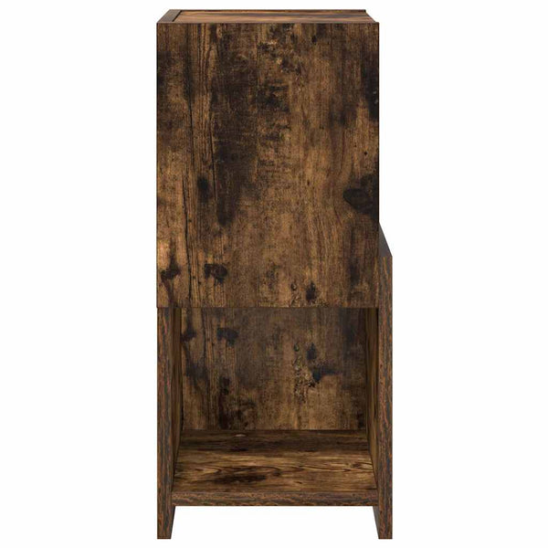 vidaXL Corner Cabinet Smoked Oak 25.5x25x55cm Engineered Wood