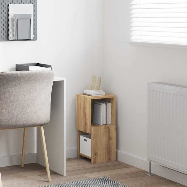 vidaXL Corner Cabinet Artisan Oak 25.5x25x55 cm Engineered Wood