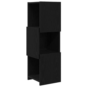 vidaXL Corner Cabinet Black Oak Look 30.5x30x95cm Engineered Wood