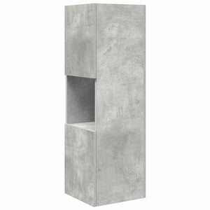 vidaXL Corner Cabinet Concrete Gray 30.5x30x95cm Engineered Wood