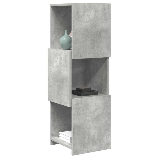 vidaXL Corner Cabinet Concrete Gray 30.5x30x95cm Engineered Wood