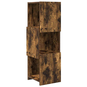 vidaXL Corner Cabinet Smoked Oak 30.5x30x95 cm Engineered Wood