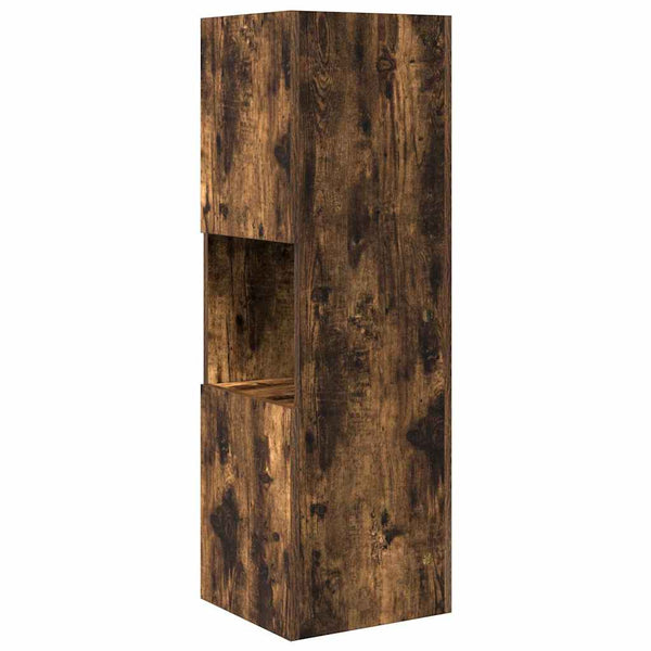 vidaXL Corner Cabinet Smoked Oak 30.5x30x95 cm Engineered Wood