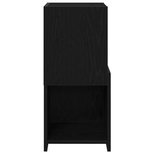 vidaXL Corner Cabinet Black Oak Look 30.5x30x65cm Engineered Wood