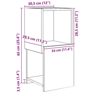 vidaXL Corner Cabinet Sonoma Oak 30.5x30x65cm Engineered Wood