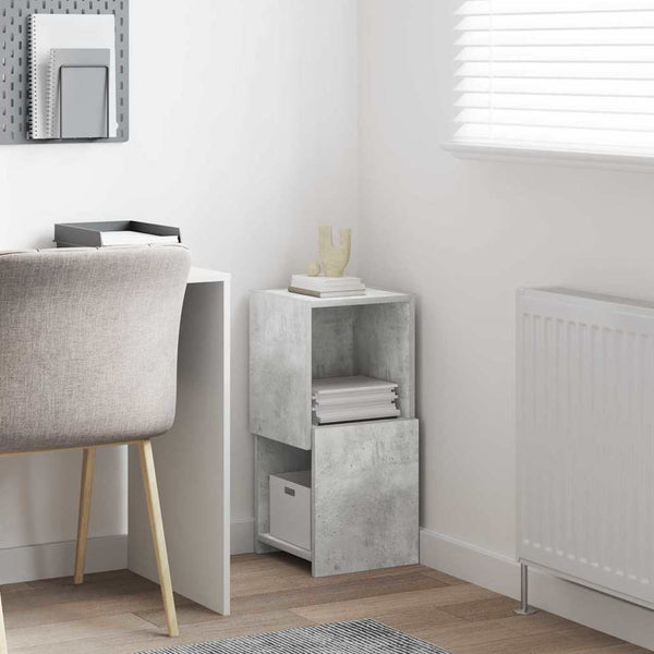 vidaXL Corner Cabinet Concrete Grey 30.5x30x65cm Engineered Wood