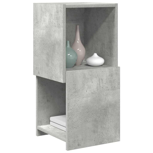 vidaXL Corner Cabinet Concrete Grey 30.5x30x65cm Engineered Wood