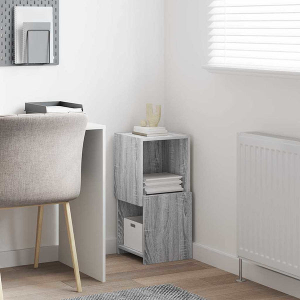 vidaXL Corner Cabinet Sonoma Grey 30.5x30x65cm Engineered Wood