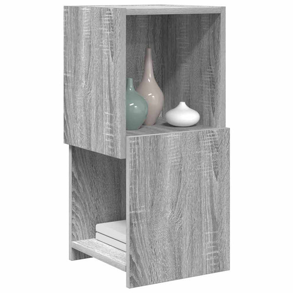 vidaXL Corner Cabinet Sonoma Grey 30.5x30x65cm Engineered Wood