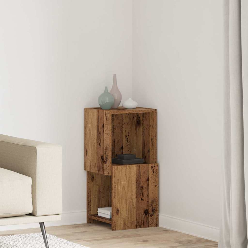 vidaXL Corner Cabinet Reclaimed Wood 30.5x30x65cm Engineered Wood