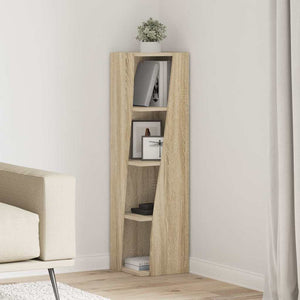 vidaXL Corner Cabinet Sonoma Oak 27.5x27x102cm Engineered Wood