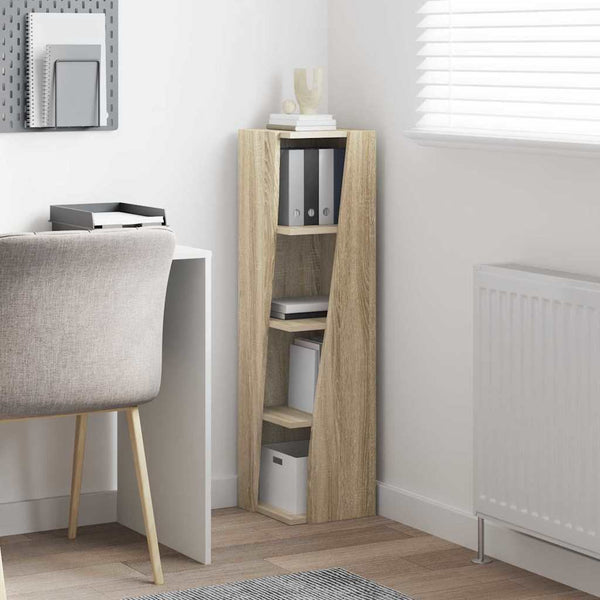 vidaXL Corner Cabinet Sonoma Oak 27.5x27x102cm Engineered Wood