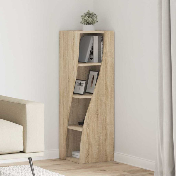 vidaXL Corner Cabinet Sonoma Oak 32x32x102cm Engineered Wood