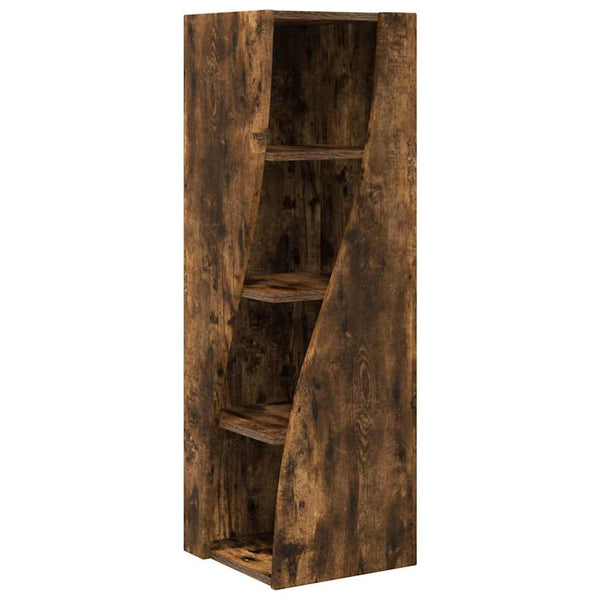 vidaXL Corner Cabinet Smoked Oak 32x32x102cm Engineered Wood