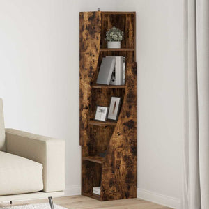 vidaXL Corner Cabinet Smoked Oak 32x32x140cm Engineered Wood