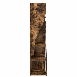 vidaXL Corner Cabinet Smoked Oak 32x32x140cm Engineered Wood