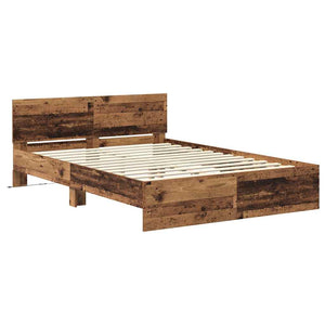 Bettrahmen Altholz 120x190 cm mit Kopfteil