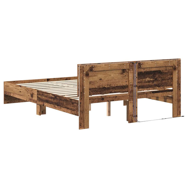 Bettrahmen Altholz 120x190 cm mit Kopfteil