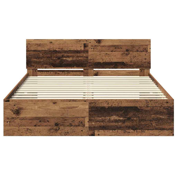 Bettrahmen Altholz 120x190 cm mit Kopfteil