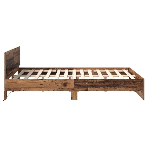 Bettrahmen Altholz 120x190 cm mit Kopfteil