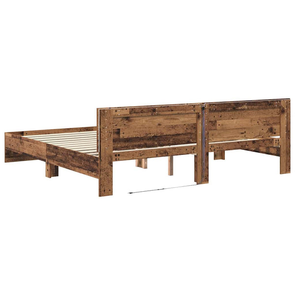 Bettrahmen Altholz 180x200 cm mit LED