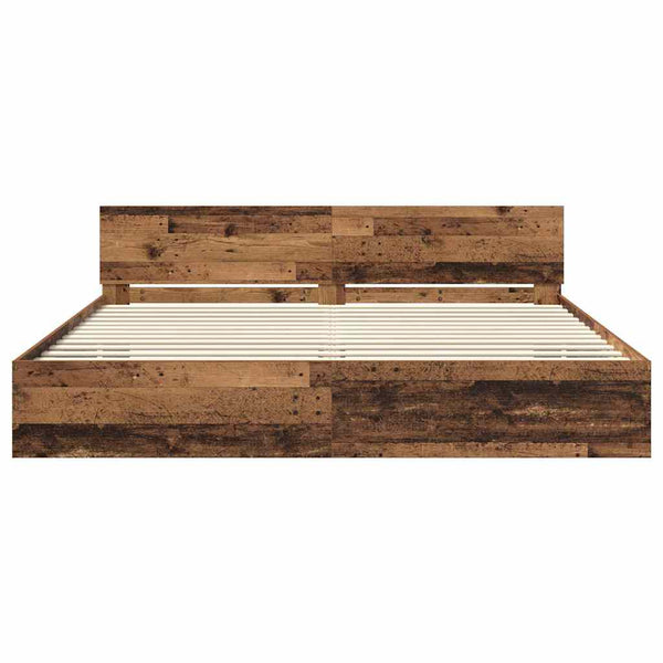 Bettrahmen Altholz 180x200 cm mit LED