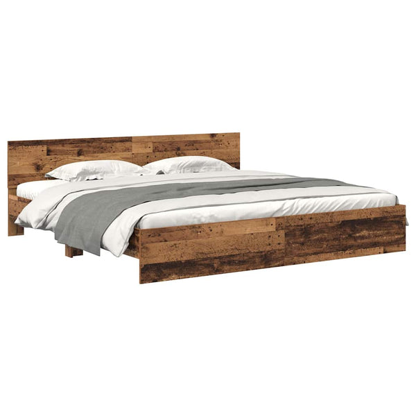 Bettrahmen Altholz 180x200 cm mit LED