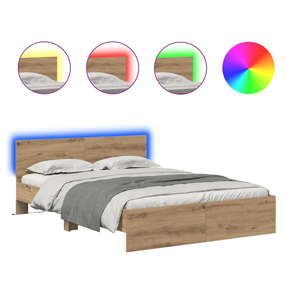 Bettrahmen Artisan-Eiche 140x200 cm
