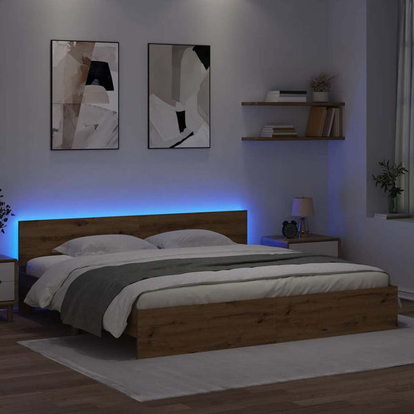 Bettrahmen Artisan-Eiche 200x200 cm
