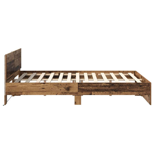 Bettrahmen Altholz 160x200 cm mit Kopfteil