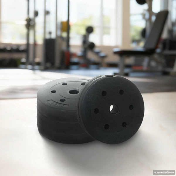 30kg Hantelset Schwarz/Rot